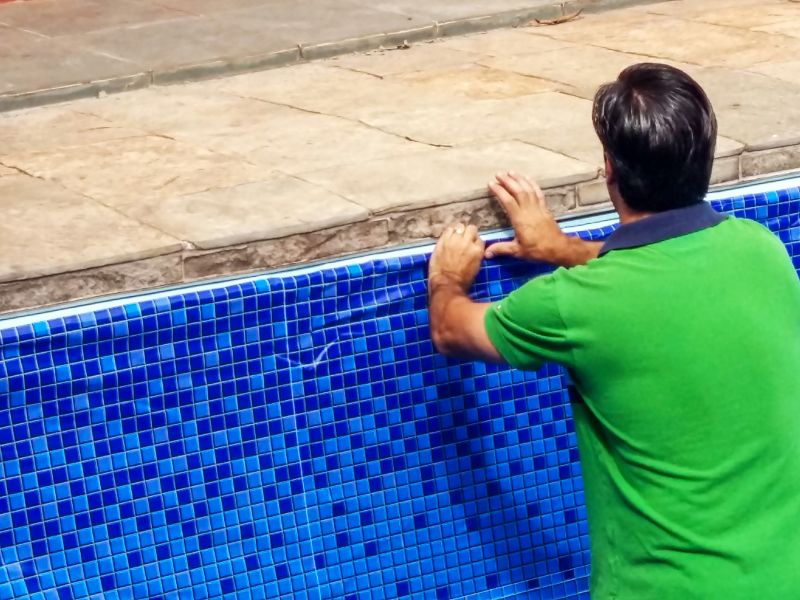 Pool Deck Tile Repair